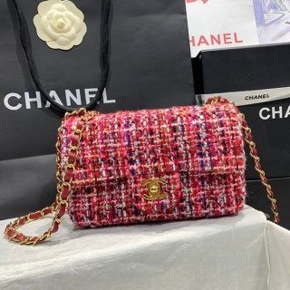 ☆Super popular☆Replica Chanel Mini Flap Bag Tweed sho86362