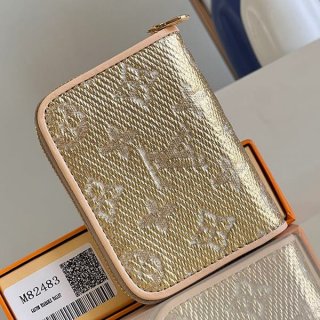 Battle Louis Vuitton Zippy Coin Purse Mini Wallet Replica M82483