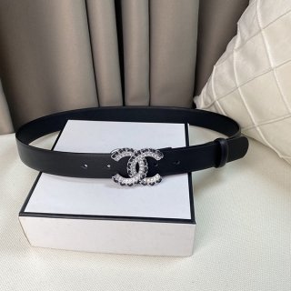 Perfect as a gift? Chanel ☆ Adult Luxury Belt Calfskin 3.0cm sha87352