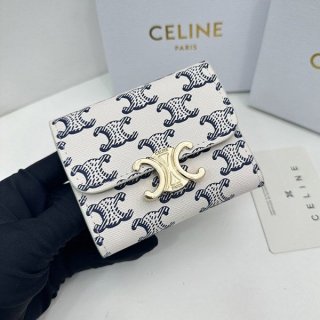 Perfect as a gift: Celine Triomphe Canvas Compact Wallet Ceb37544