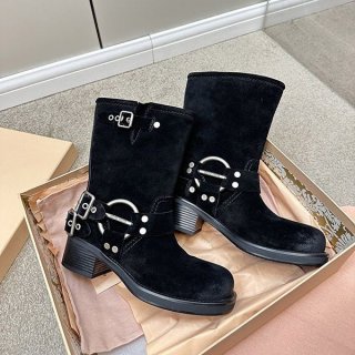 Perfect gift: Miu Miu suede boots replica myj57368
