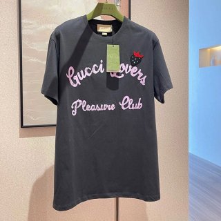 Gucci printed cotton jersey T-shirt replica guk73440