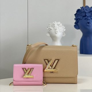 Spring/Summer New Arrivals ★? Louis Vuitton Twist MM Shoulder Bag Replica Leather M59885