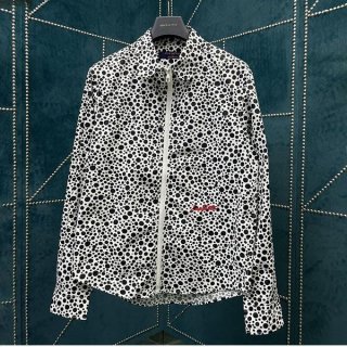 Rare Louis Vuitton replica Yayoi Kusama collaboration zip shirt with dots 1AB6I2