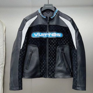 Louis Vuitton Leather Boxy Jacket Replica vuo10933