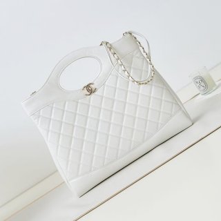 Very popular! Chanel Replica 31 Large Shopping Bag White sha13868