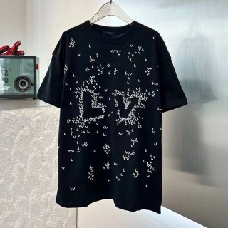 Stylish Louis Vuitton LV Spread Bicolor T-shirt Replica vuw43970