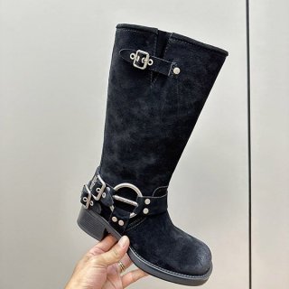 Extremely rare! Miu Miu replica quadruple buckle long boots myy60751