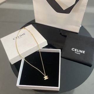 Battle for Celine Triomphe Replica Rhinestone Crystal Necklace Cea47580
