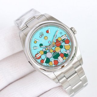 Rolex Replica Oyster Perpetual 41 Turquoise Blue Dial 124300