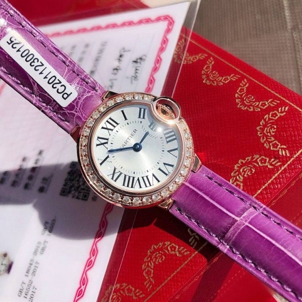 Rare Cartier Ballon Bleu 28mm Replica WJBB0018