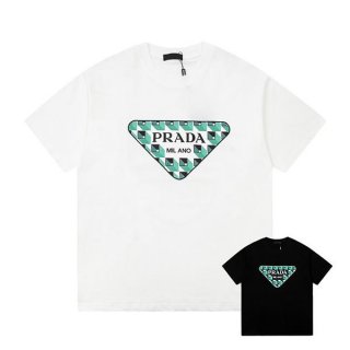Prada printed cotton replica T-shirt pui83979