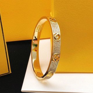 Fendi Diamond FF Bracelet Replica feo05604