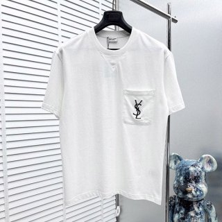 Saint Laurent Replica Cotton Jersey T-Shirt Sab23034