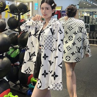 Very popular!! New color Louis Vuitton Monogram blouse shirt copy vul54318