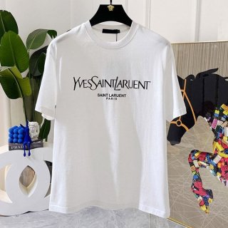 Recommended Saint Laurent Cotton Jersey T-shirt Sax34382