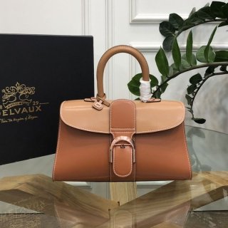 Eye-catching color Delvaux calfskin Brillon replica shoulder handbag Dei09739