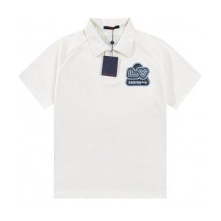 Rare Louis Vuitton 1854 Half Damier Pocket Polo Shirt vuy24631