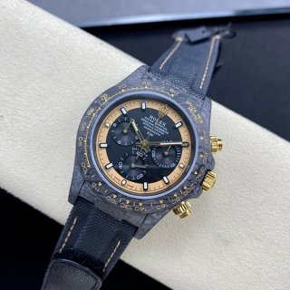 Free shipping Rolex replica DiW Carbon Daytona "CREAM INVERT GOLD" rom77516