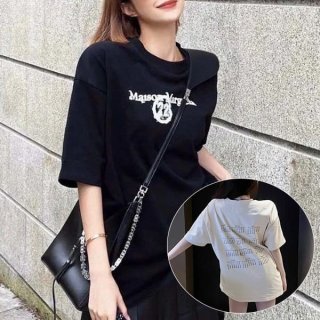 Recommended MM6 Maison Margiela logo print T-shirt copy 2 colors Maa25289