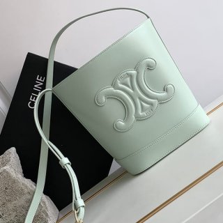 n-grade recommended Celine Cuir Triomphe small bucket bag replica Cej17971