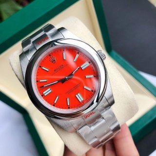 Rolex Watch Replica Oyster Perpetual 41 Men's Red Rod90185