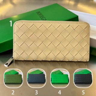 Bottega Veneta Intrecciato Replica Zip Around Wallet 5 Colors boo37860