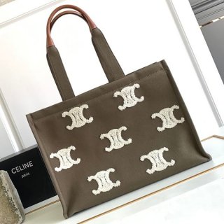 Love at first sight? Celine Triomphe bag tote copy khaki bag Cee26759