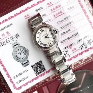 ☆Super popular☆ Cartier Ballon Bleu 28mm fake W4BB0015