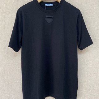 Latest and stylish Prada triangle logo fake T-shirt puz69144