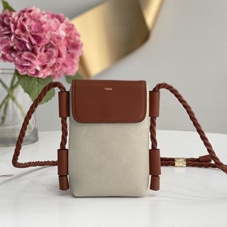 Rare Chloe KEY replica smartphone pouch with shiny calfskin flap chu98294