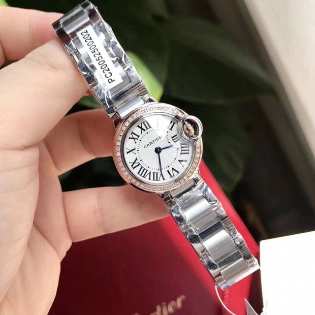Classic Cartier Ballon Bleu 28mm Replica WE902079