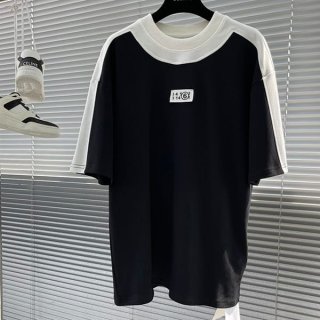 No. 1 in total sales! MM6 Maison Margiela logo print T-shirt copy Mac44174