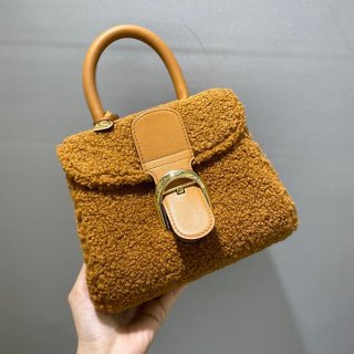 Very popular!! New color Delvaux Brillant fluffy handbag copy Dej09565