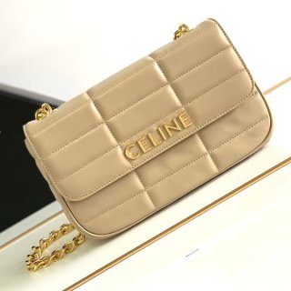 Very popular all over the world? Celine copy monochrome padded shoulder bag Ceq51215