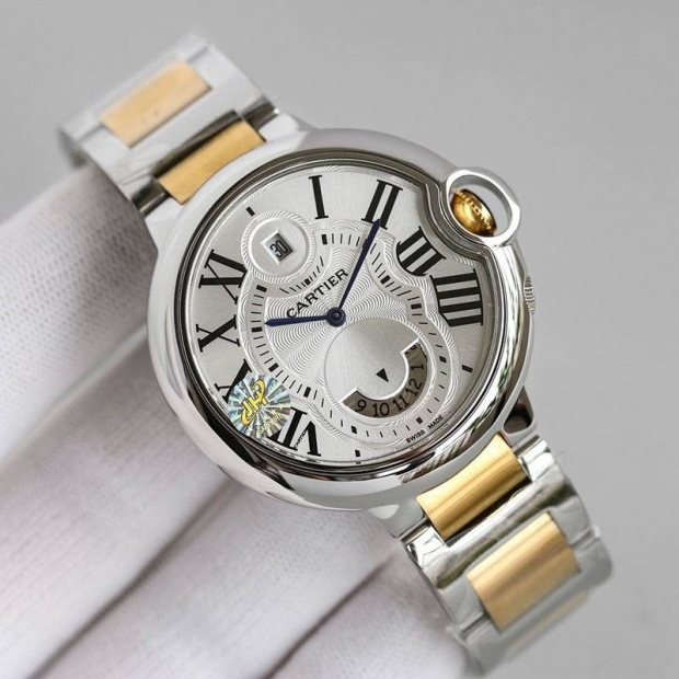 Extremely rare! Cartier Ballon Bleu 2 time zone replica kag30923