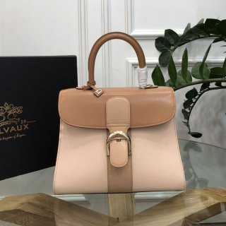 Sold out Delvaux replica calfskin Brillant MM shoulder handbag AA0405AAM024FDO