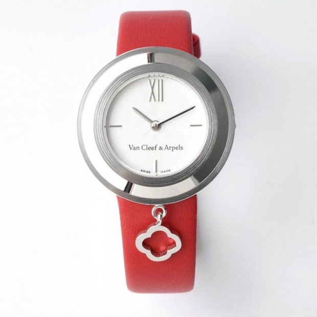 Classic [Van Cleef & Arpels Watch Replica] Alhambra Pearl Small Watch van96972
