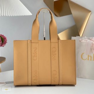 ☆Super popular☆ Chloe Woody fake calfskin leather small tote bag GM chv39264