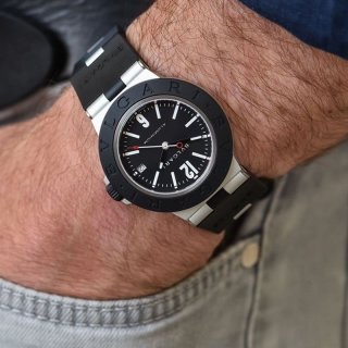 Very popular? Bulgari watch replica aluminum watch 39mm 2 colors Buc21044