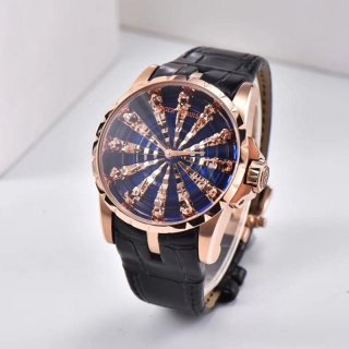 Sold out Roger Dubuis Knights of the Round Table Replica Damascus Blue 45MM rob47487