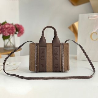 No. 1 in total sales! Chloe Woody replica medium canvas tote bag chu86500