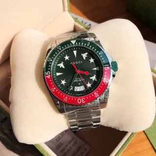 Love at first sight?★SALE! Popular design★Gucci Dive Men's Watch Replica 45mm guq73694