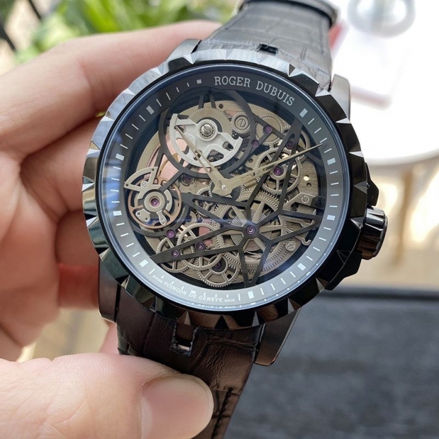 No. 1 in cumulative sales! Roger Dubuis Excalibur Replica Spider Pirelli Black DLC Titanium 46MM roh40828