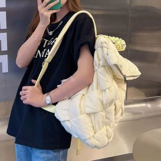 Rare color fake Bottega Veneta Cassette Parakeet nylon backpack bot79892