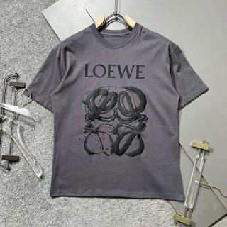 Sale New Arrivals☆Loewe★Anagram Bicolor Cotton T-Shirt Copy★ log82730