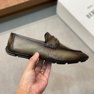 Very popular! Berluti fake Lorenzo Rimini kangaroo leather loafers bec34411