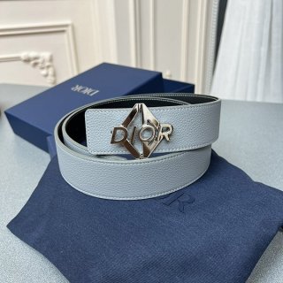Very popular! Dior belt replica in litchi grain calfskin ★ can be used on both sides dea09054
