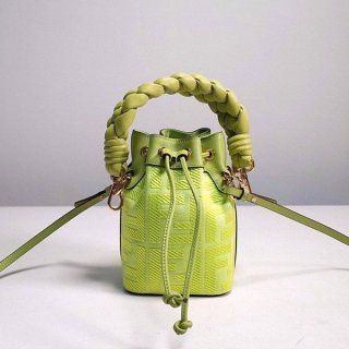 Fendi Logo Montreggio Mini Bucket Bag Replica feq68435