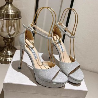No.1 popular Jimmy Choo Max 100 glitter sandals replica jiu12082
